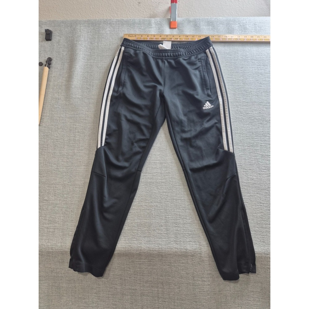Adidas Climacool Track Pants Women Small Black Ankle Zip Gym Training Athleisure